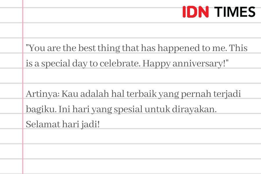 Caption anniversary dalam Bahasa Inggris (IDN Times/M. Tarmizi Murdianto)