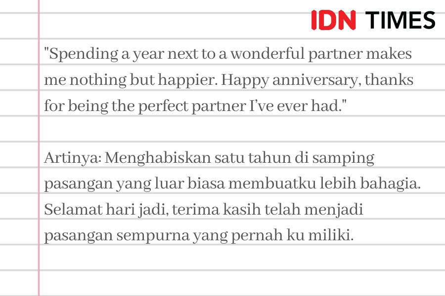 Caption anniversary dalam Bahasa Inggris (IDN Times/M. Tarmizi Murdianto)