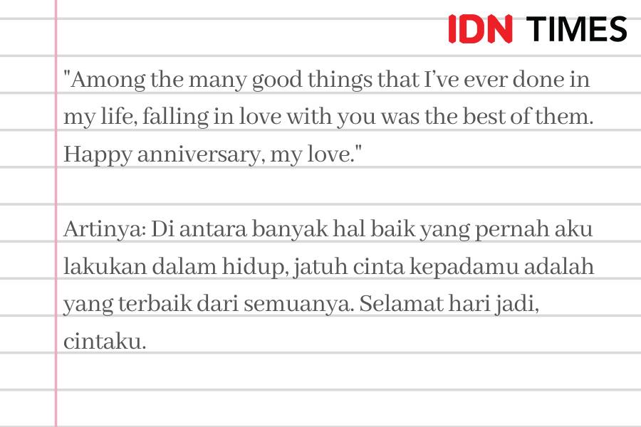 Caption anniversary dalam Bahasa Inggris (IDN Times/M. Tarmizi Murdianto)
