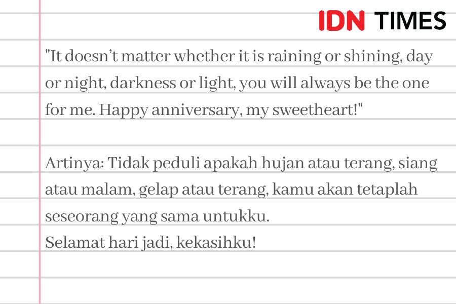Caption anniversary dalam Bahasa Inggris (IDN Times/M. Tarmizi Murdianto)