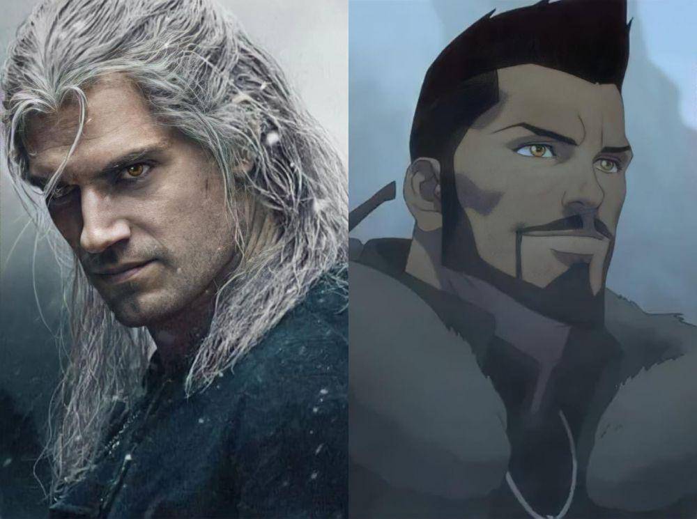 kolase scene The Witcher (dok. Netflix/The Witcher)