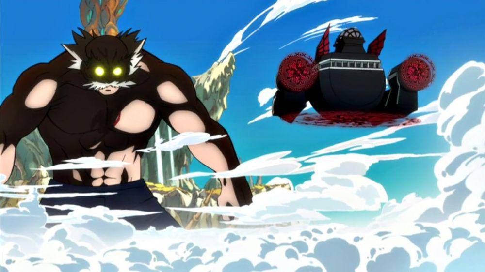 Makarov menggunakan Sihir Raksasa. (dok. Netflix/Fairy Tail)