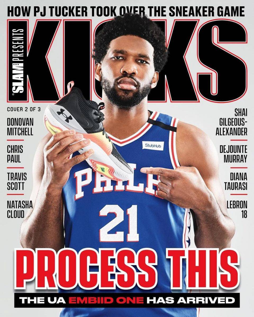 Joel Embiid dalam cover Kicks Magazine (instagram.com/joelembiid)