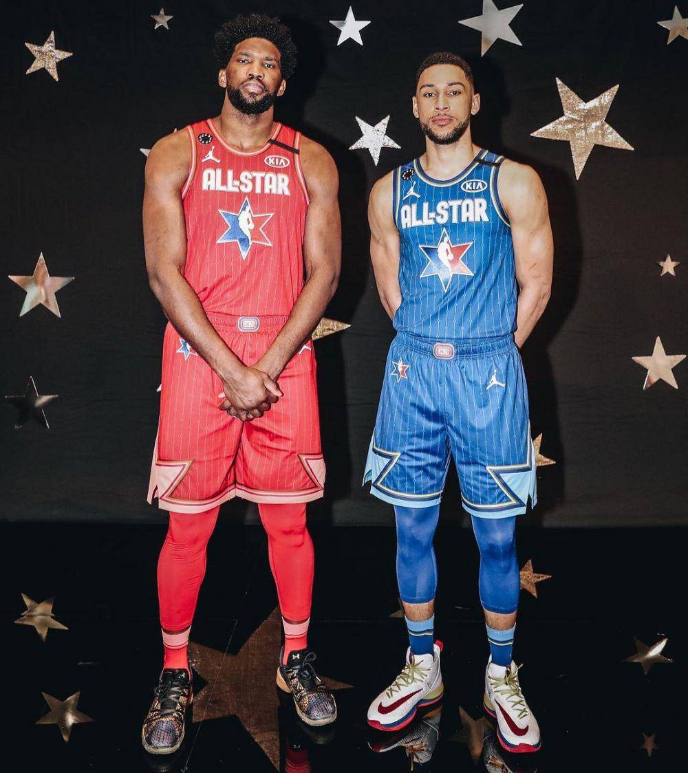 Joel Embiid dan Ben Simmons (instagram.com/joelembiid)