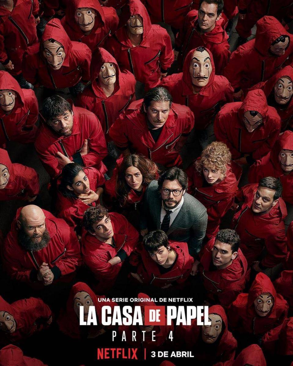 poster serial Money Heist: Part 5 Volume 1 (instagram.com/lacasadepapel/)