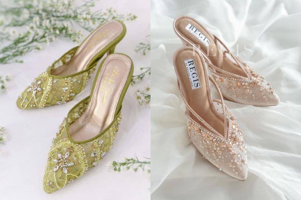 Adu Gaya Siraman Lesti Kejora dan Aurel Hermansyah (instagram.com/brideseries | instagram.com/regisbridalshoes)