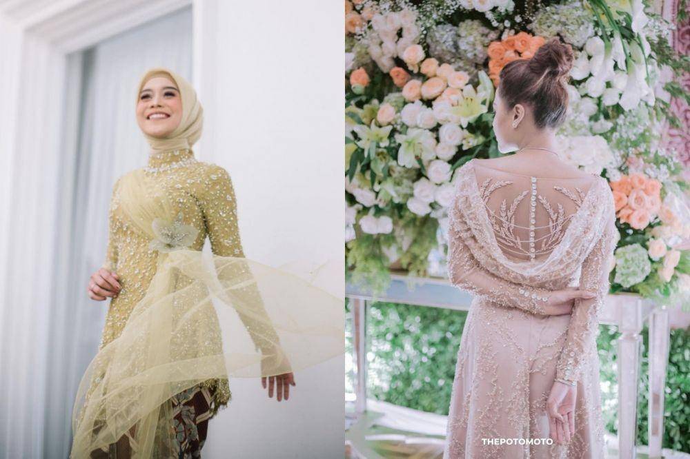 Adu Gaya Siraman Lesti Kejora dan Aurel Hermansyah (@imagenic via instagram.com/renzilazuardi | @thepotomoto via instagram.com/aurelie.hermansyah)