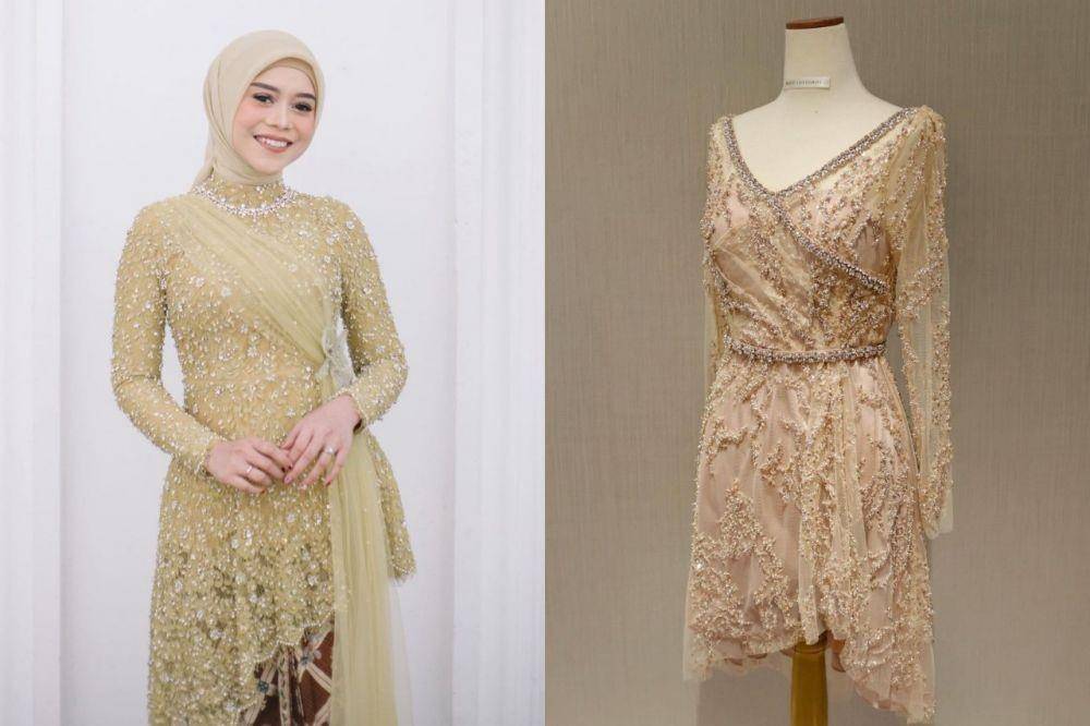 Adu Gaya Siraman Lesti Kejora dan Aurel Hermansyah (@imagenic via instagram.com/renzilazuardi | instagram.com/renzilazuardi)
