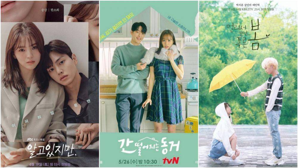 Poster drama Nevertheless (instagram.com/jtbcdrama) | poster drama My Roommate Is Gumiho (instagram.com/tvndrama.official) | poster drama At a Distance, Spring Is Green (instagram.com/kbsdrama)