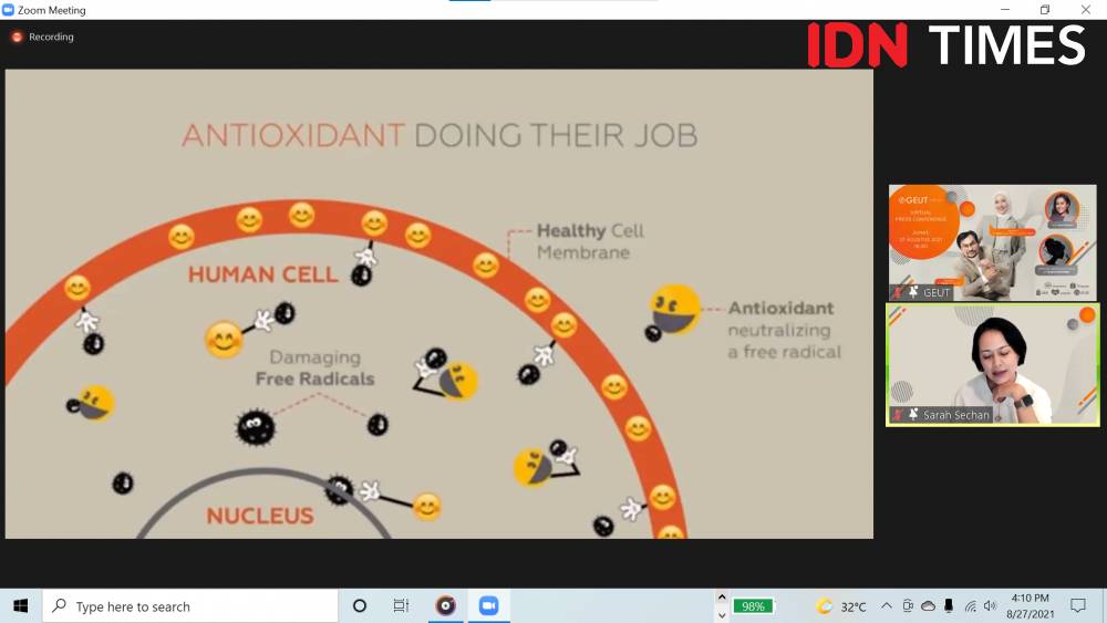 Virtual Press Conference Geut by DR. T, Jumat (27/8/2021). IDN Times/Adyaning Raras