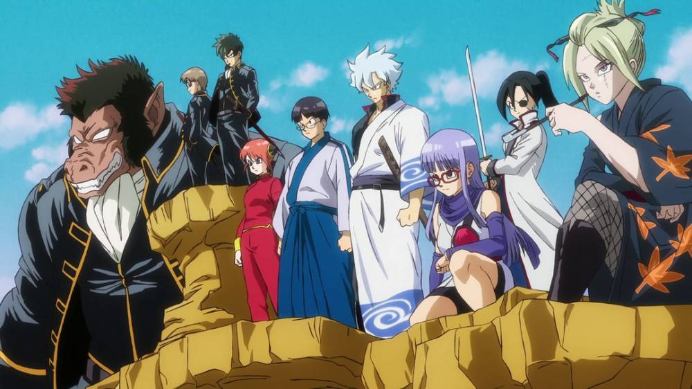 Gintoki dan kawan-kawan memarodikan Dragon Ball Z. (dok. Bandai Namco Pictures/Gintama: The Very Final)