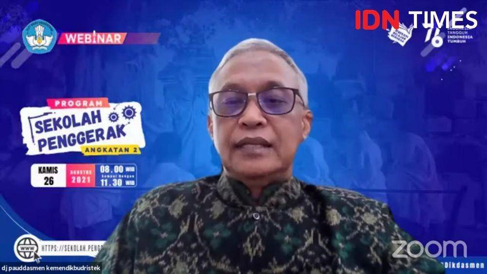 Direktur Jenderal Pendidikan Anak Usia Dini, Pendidikan Dasar, dan Menengah (PAUD Dikdasmen), Kemdikbud Ristek Jumeri (IDN Times/Ridho Fauzan)