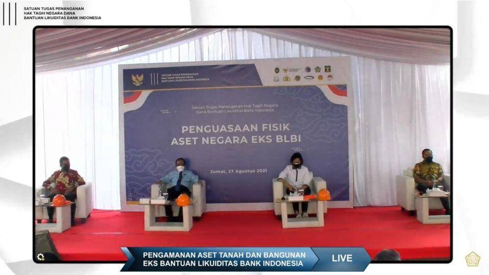 Pengamanan Aset Tanah dan Bangunan Eks BLBI. (youtube.com/Kemenkeu RI)