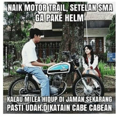 meme pacaran naik motor (instagram.com/memecomic.id)