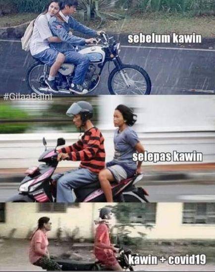 meme pacaran naik motor (instagram.com/gilaabaini)