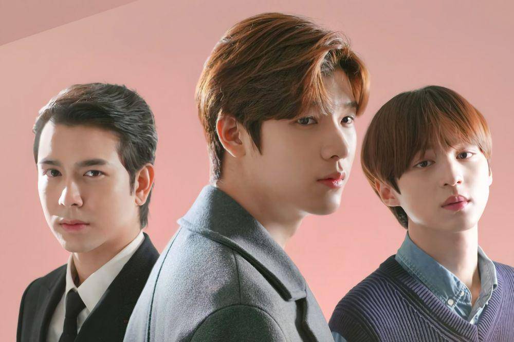 Tommy Sittichock, Jimmy Karn, dan Choi Jae Hyun dalam poster web drama Peach of Time (twitter.com/WeTVPhilippines)