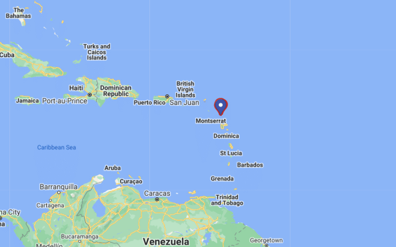 Peta Antigua dan Barbuda (Google Map)