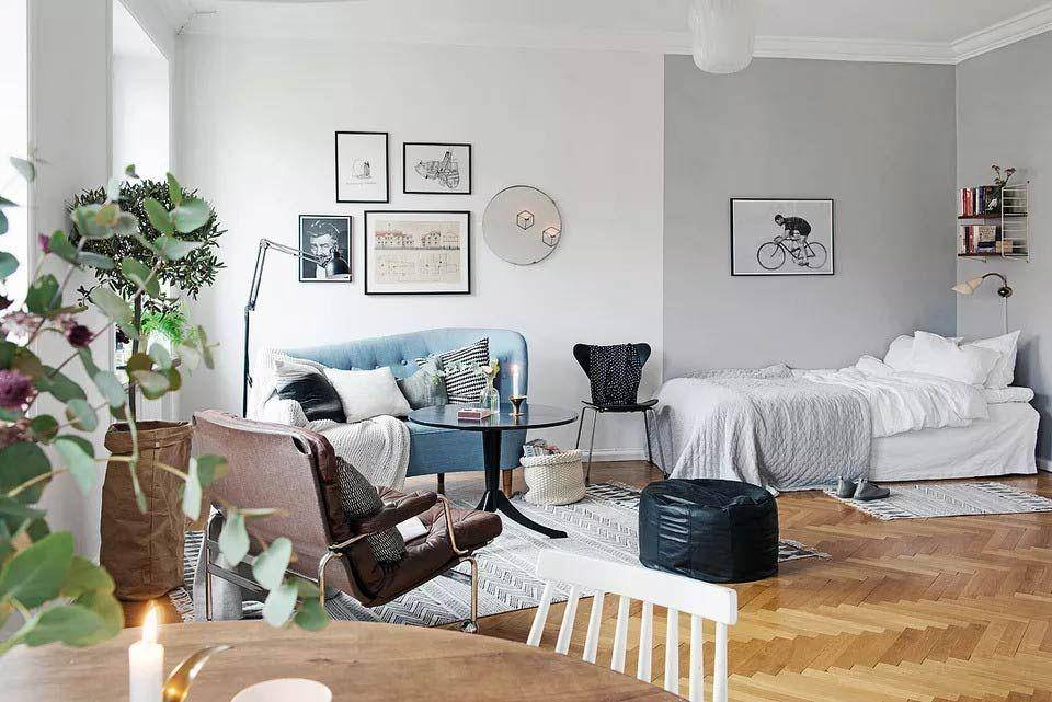 Warna sebagai partisi ruangan, karya Alvhem Makleri. (thespruce.com)