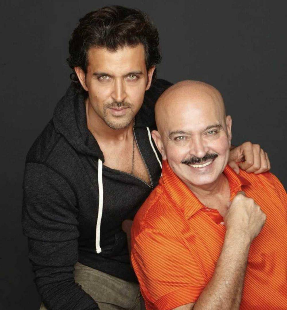 Hrithik Roshan dan ayahnya (instagram.com/rakesh_roshan9)