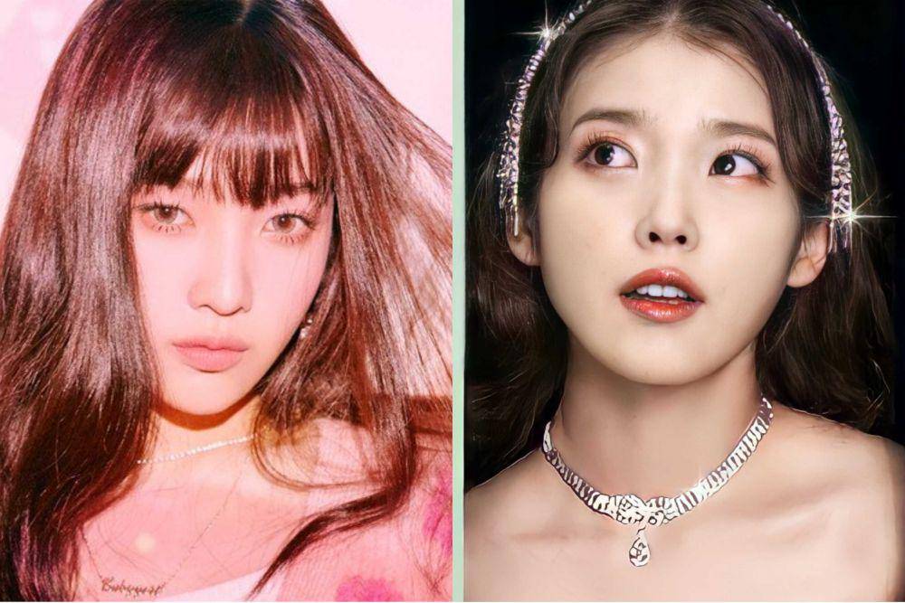 potret Joy Red Velvet dan IU (allkpop.com | soompi.com)