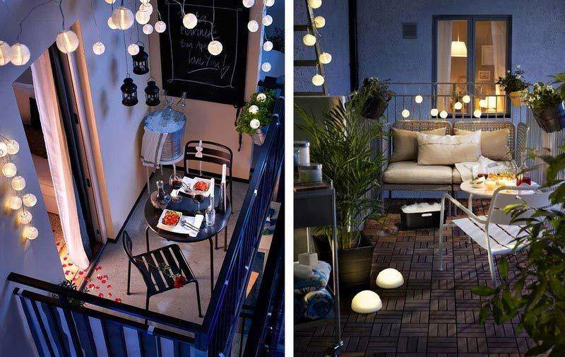Balkon untuk dinner romantis. (digsdigs.com)