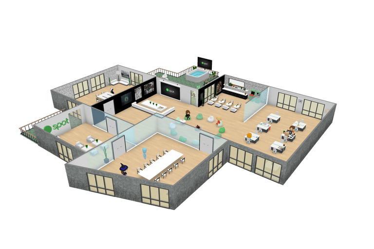 ilustrasi virtual office (spot.xyz)