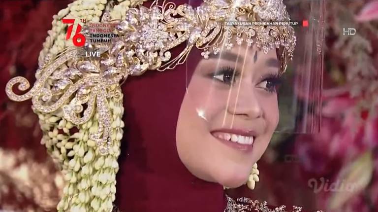 Tasyakuran Pernikahan Takdir Cinta Lesti Kejora dan Rizky Billar (Via Vidio.com)
