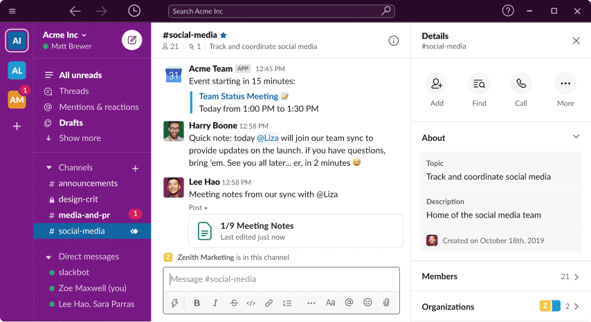 ilustrasi virtual office (slack.com)