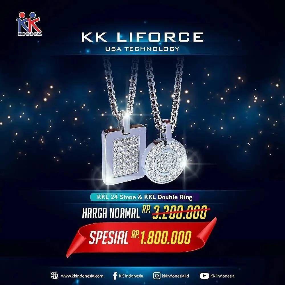 Suvenir kalung anti radiasi di pernikahan Lesti Kejora dan Rizky Billar. (Instagram.com/kkindonesia.sby)