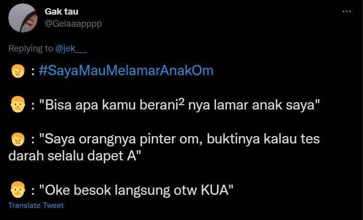 cara meyakinkan calon mertua kocak (twitter.com/Gelaaapppp)