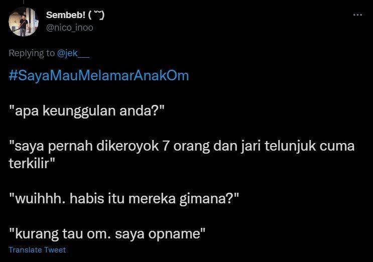 cara meyakinkan calon mertua kocak (twitter.com/nico_inoo)