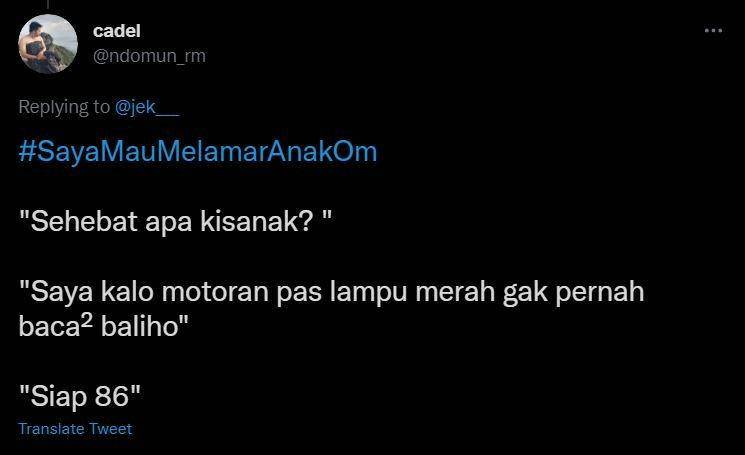 cara meyakinkan calon mertua kocak (twitter.com/ndomun_rm)