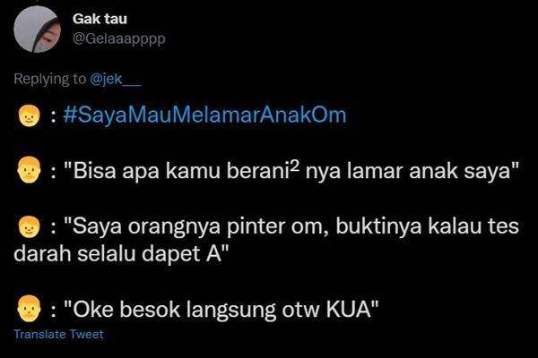 cara meyakinkan calon mertua kocak (twitter.com/Gelaaapppp)