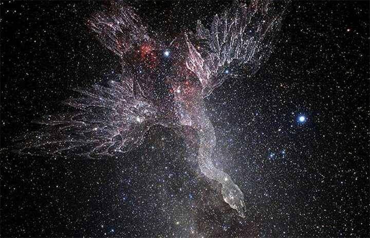 ilustrasi rasi Cygnus si Angsa (dok. NASA/Wendy Stenzel)
