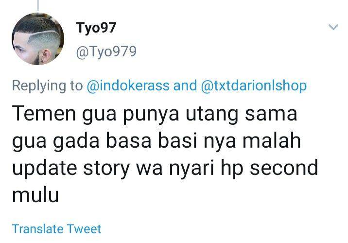cerita warganet terkait utang (twitter.com/tyo97)