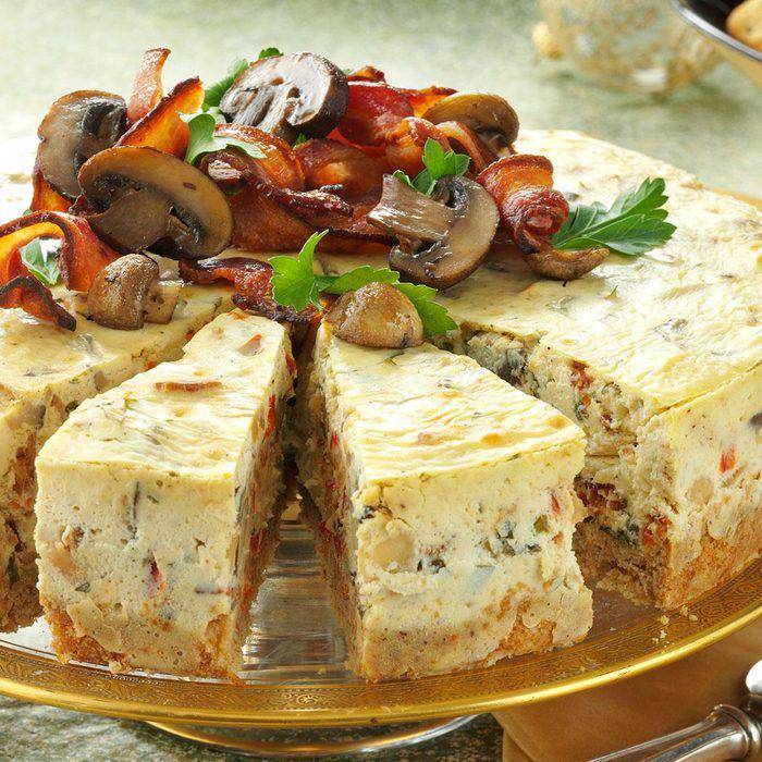 potret hidangan mushroom and bacon cheesecake (www.tasteofhome.com/Taste of Home)