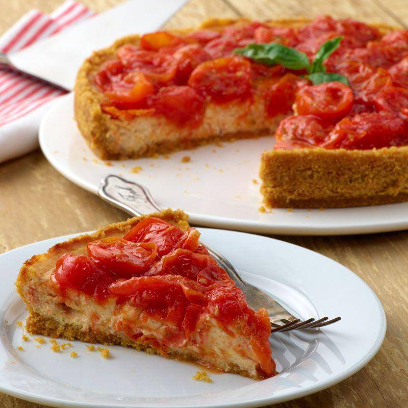 potret hidangan tomato cheesecake (naturesweet.com)