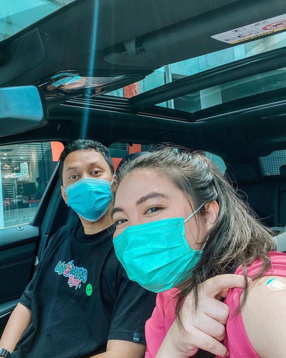 Tiara Pangestika melakukan vaksinasi COVID-19 saat hamil anak kedua. (instagram.com/tiarapangestika)