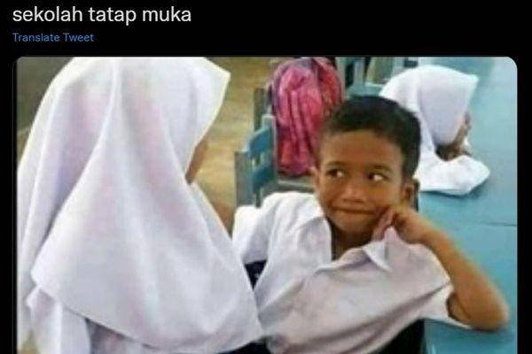 sekolah tatap muka kocak (twitter.com/m0m0guy)