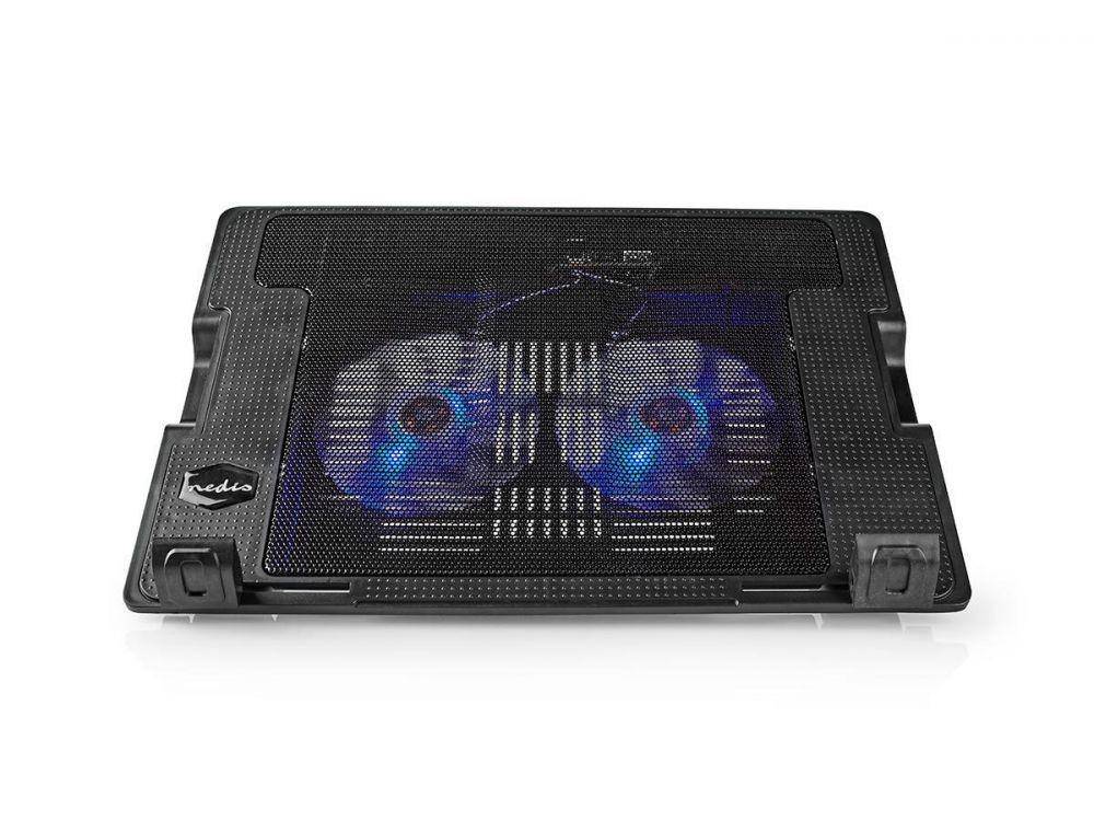 stand laptop dengan cooling fan (nedis.com)
