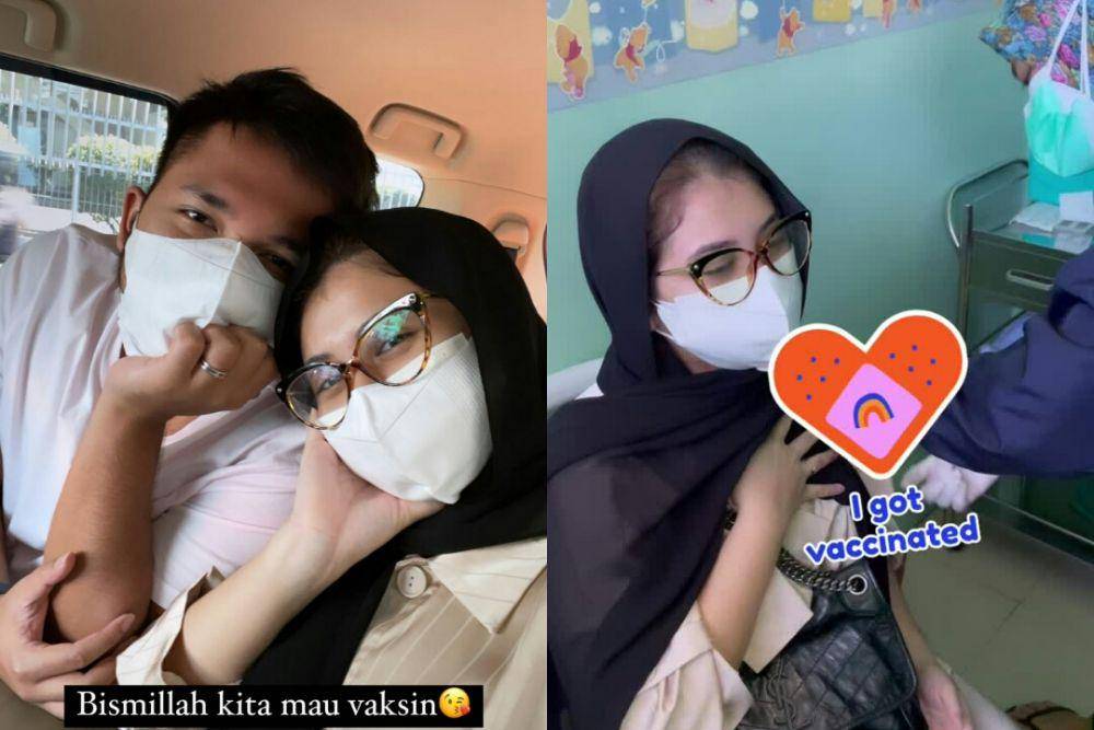Kesha Ratuliu melakukan vaksinasi COVID-19 saat hamil anak pertama. (instagram.com/kesharatuliu05)
