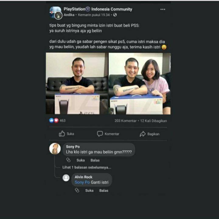 tanya jawab lucu di kolom komentar Facebook (facebook.com/Achmad Ardivan)