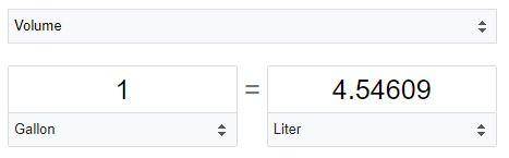 konversi galon ke liter (google.com)