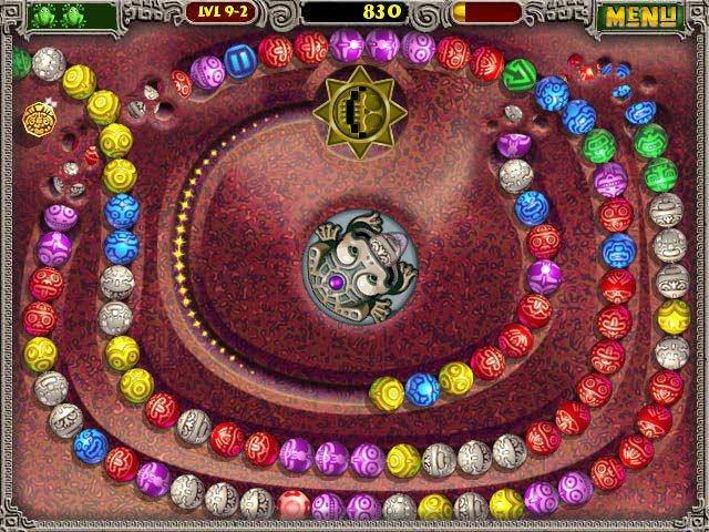 Hancurkan bola-bola berwarna agar tidak tertelan (dok. PopCap Games)