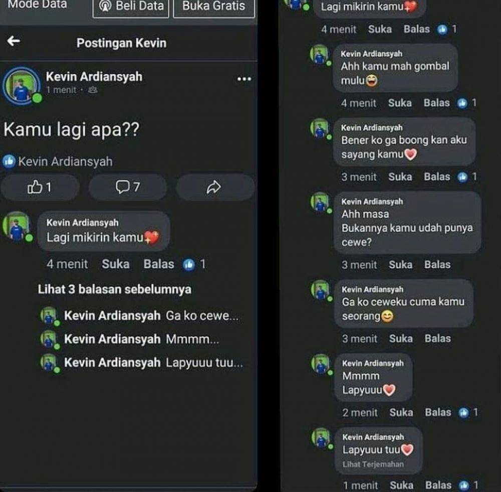 momen kocak balas komentar sendiri (instagram.com/ngakakkocak)