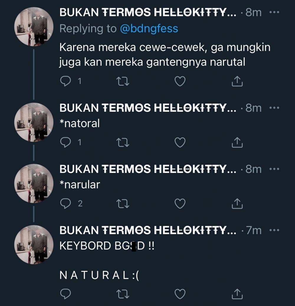 momen kocak balas komentar sendiri (twitter.com/indostruggles)