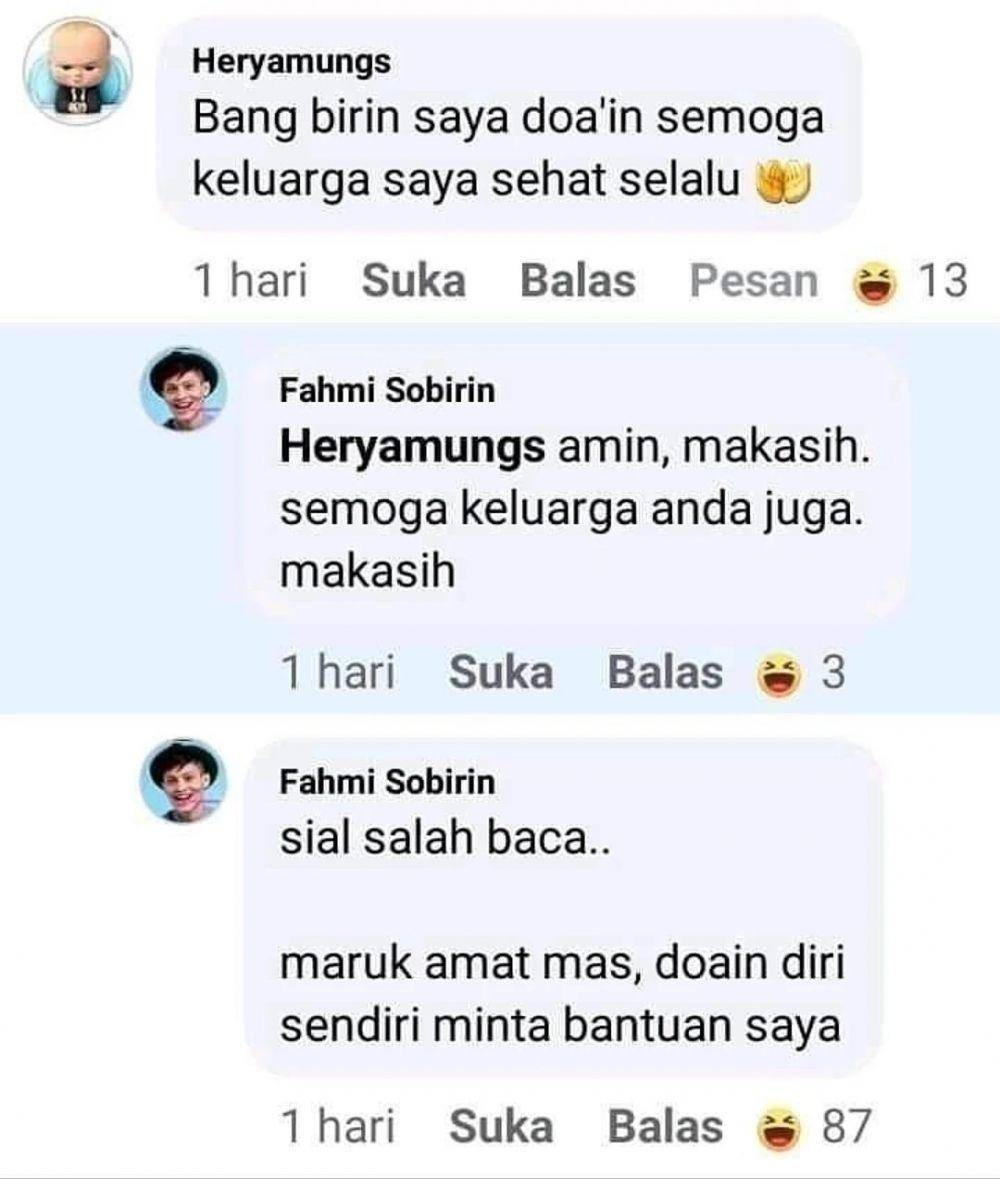 momen kocak balas komentar sendiri (instagram.com/komentar_netizen.id)