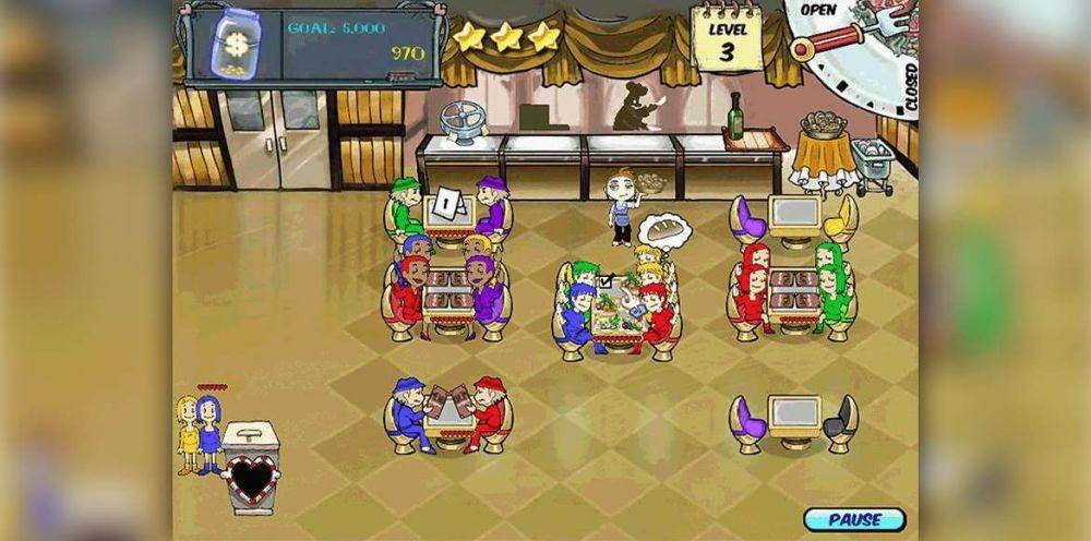 Suasana permainan Diner Dash (dok. GameHouse)