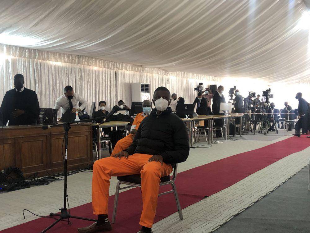 Anak mantan Presiden Mozambik, Ndambi Guebuza saat menghadiri persidangan pada Selasa (31/8/2021). (twitter.com/AllexandreMZ)