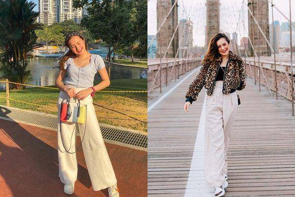 Wide leg pants ala Beby Tsabina (instagram.com/bebytsabina)